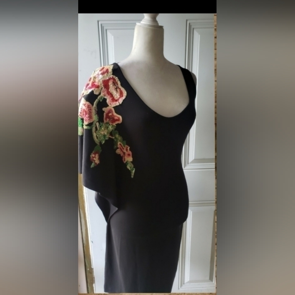 90's Vintage Cache dress LBD - Picture 4 of 6